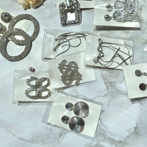 Lot - Mix Round Square Jewelry Earrings Ear Stud Ear Mix For Women's - Picture 7 of 8